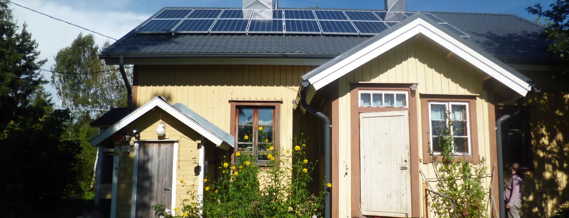 4.6KWP Photovoltaic system on a house in Finland