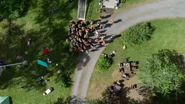 the Nordic Permaculture Festival 2022 aerial