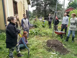 Building a lasagna bed at Beyond Buckthorns