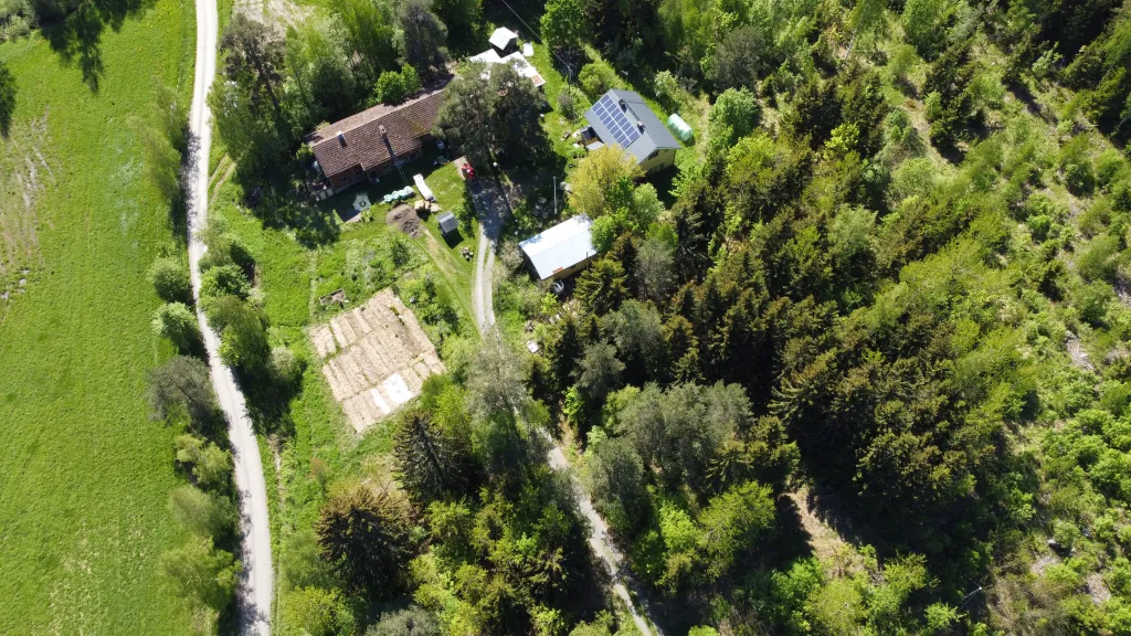 Beyond Buckthorns Permaculture aerial valokuva