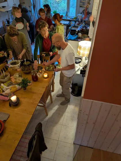 Gathering around the table