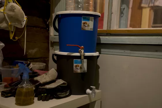 DIY Bokashi buckets - our composting station grows