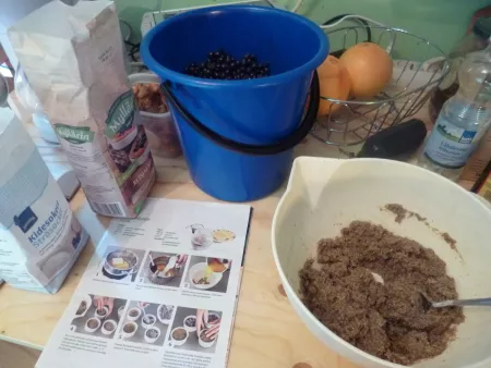 Mustikkakukko dough Mustikkakukko dough