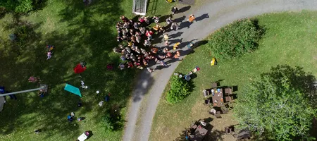 the Nordic Permaculture Festival 2022 aerial