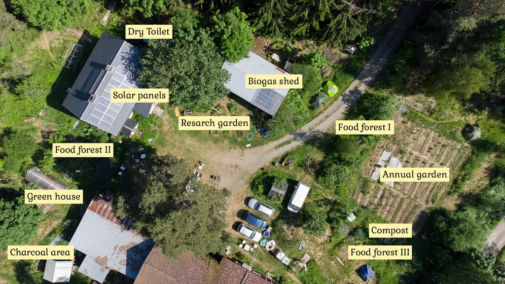 Aerial of Zone 0, 1 and 2 at Beyond Buckthorns